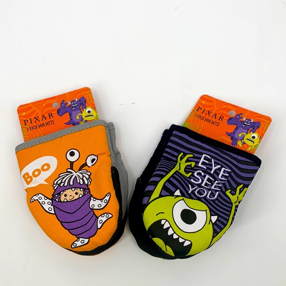NWT Disney Halloween Pixar 2 mini mitts Monsters Inc - Picture 2 of 3